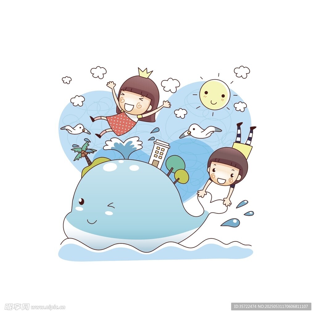 兒童與鯨魚的歡樂海洋之旅