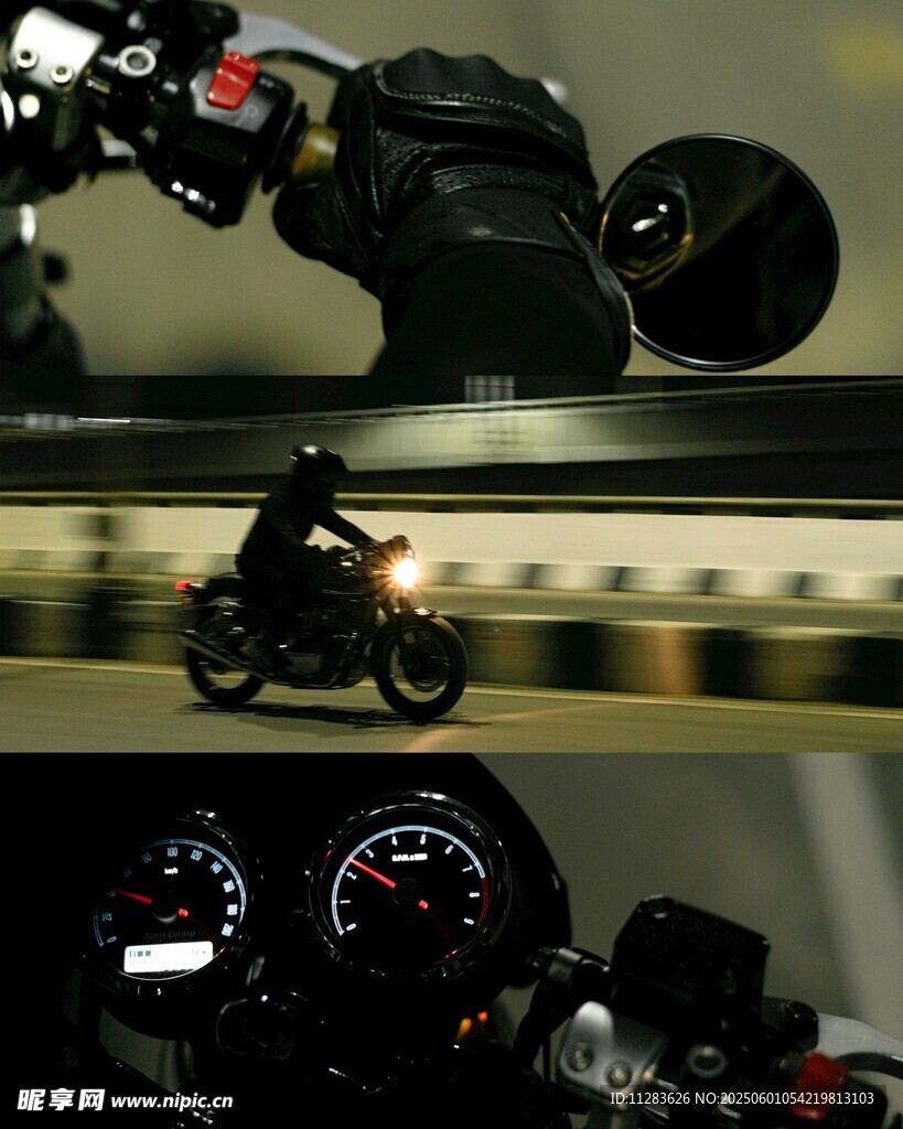 摩托車酷炫瞬間與儀表盤