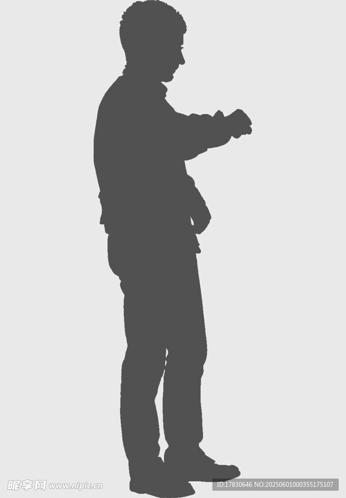 男子武術動作剪影