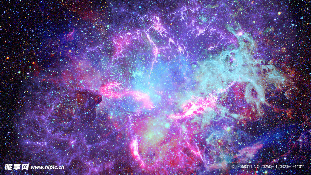 絢麗星云宇宙奇幻景象