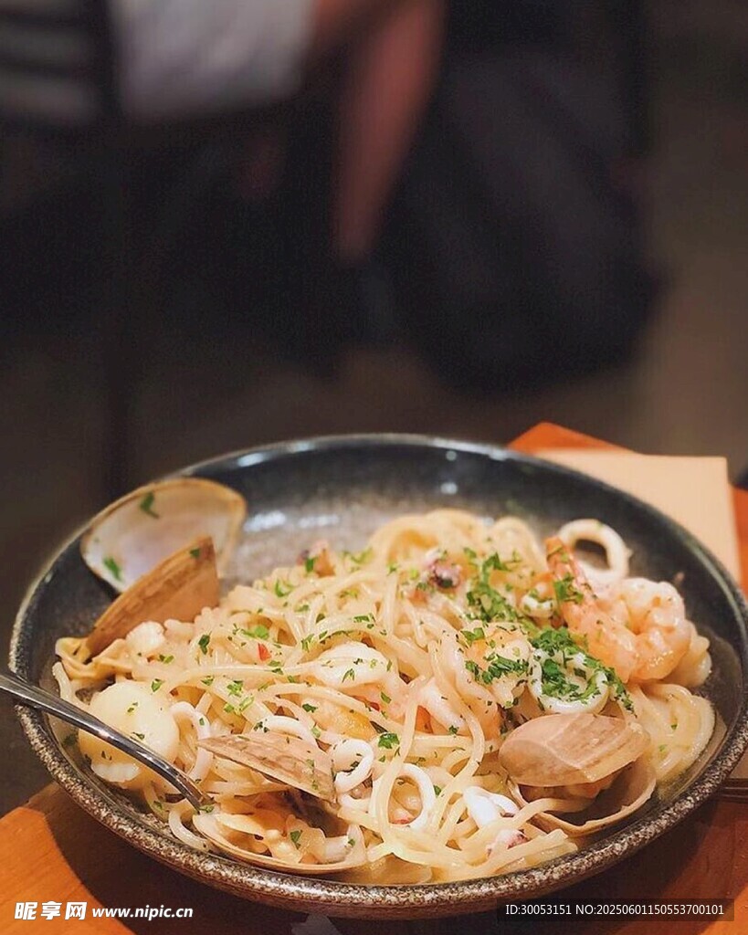 海鮮炒面美食