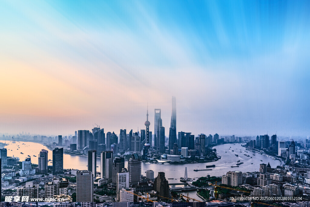上海城市天際線美麗景觀