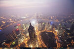 上海璀璨夜景俯瞰圖
