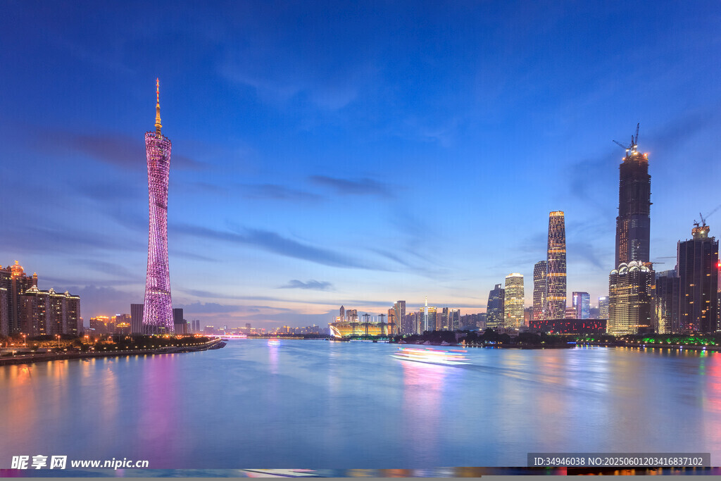 上海外灘璀璨城市夜景