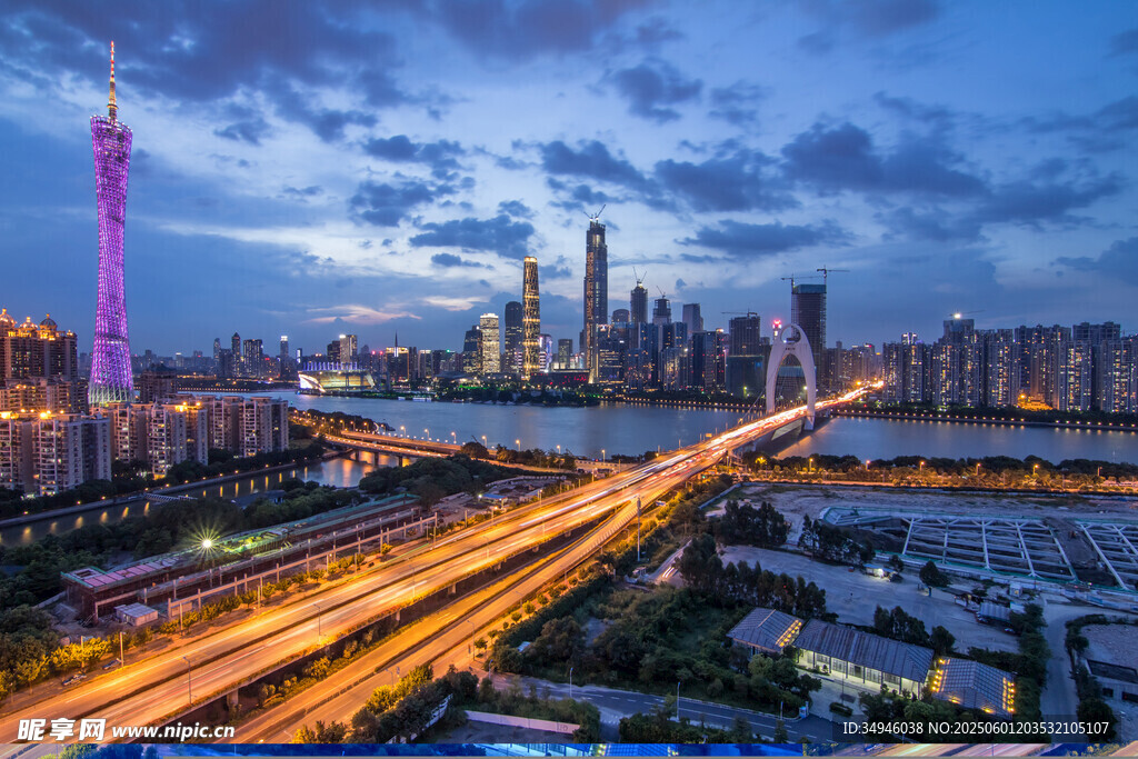 魔都璀璨夜景城市風光