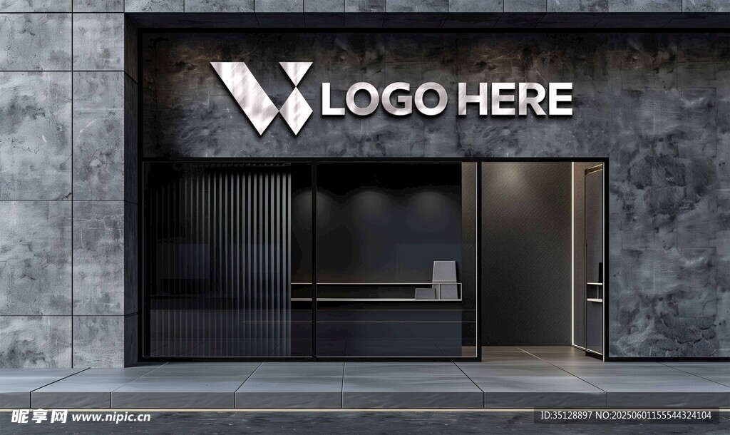 門店店鋪logo圖案樣機