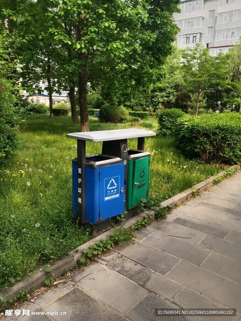 戶外雙分類環保垃圾桶