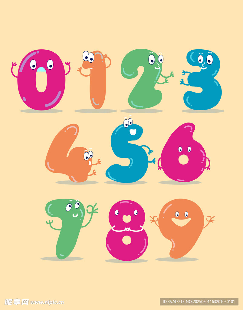 卡通數(shù)字