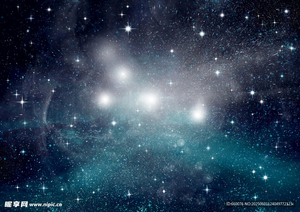 夢幻深邃的宇宙星空景象