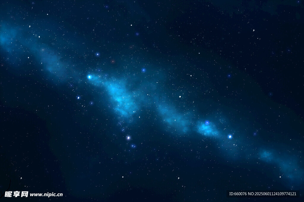 夢幻星空夜景