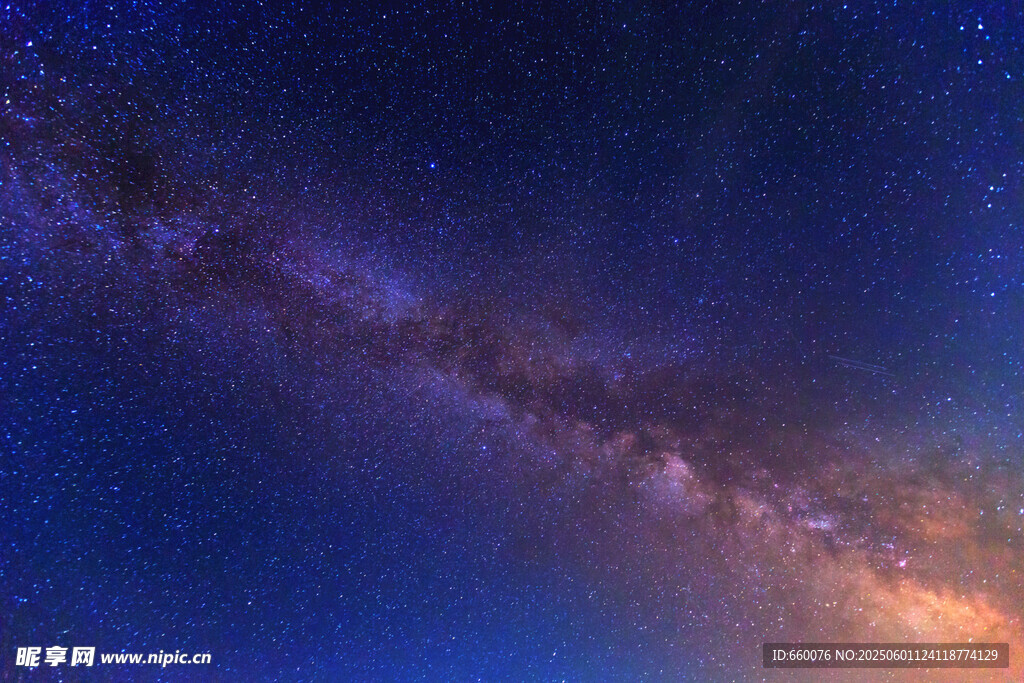 璀璨星空下的壯麗銀河