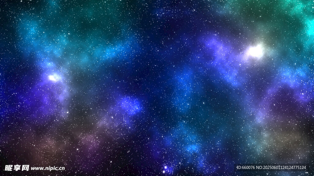 夢幻絢麗的深邃星空