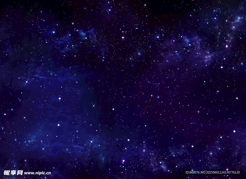 夢幻深邃星空背景圖
