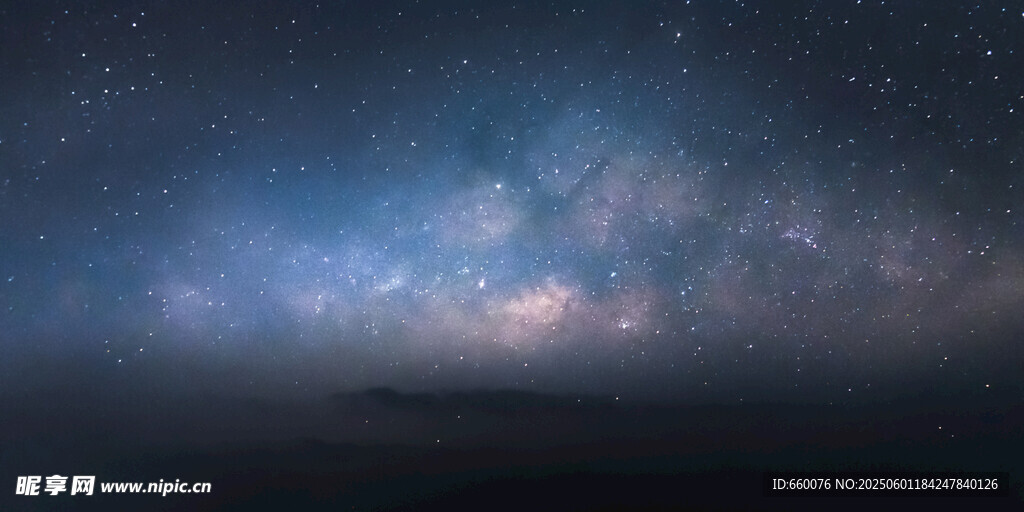 夢幻星空夜景