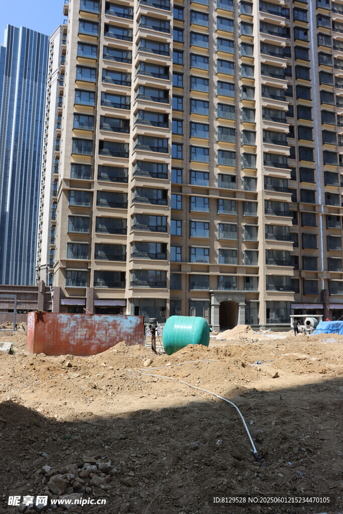 高樓建設工地現場