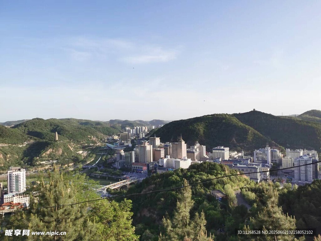 山城風光俯瞰圖