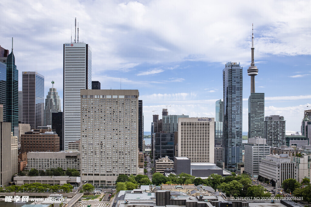現代都市天際線景觀