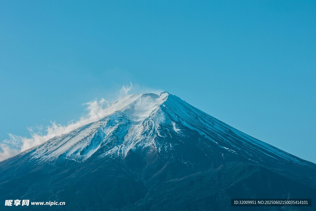 富士山壯麗雪景