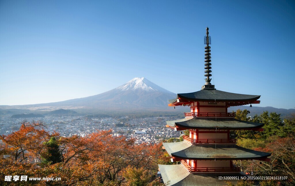 富士山古樸寶塔