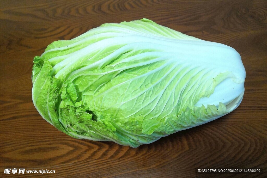 一顆新鮮的大白菜