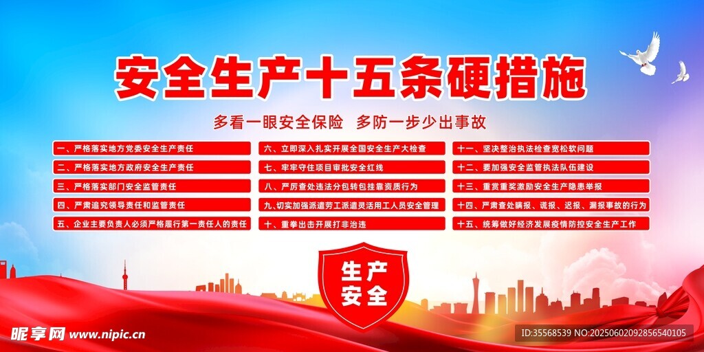 安全生產(chǎn)十五條硬措施宣傳