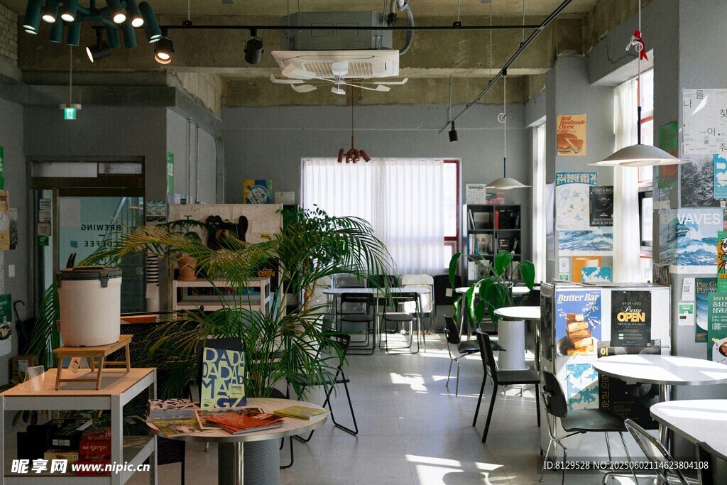 溫馨室內綠植休閑空間