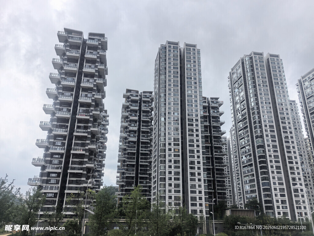 高樓林立的現代城市景觀