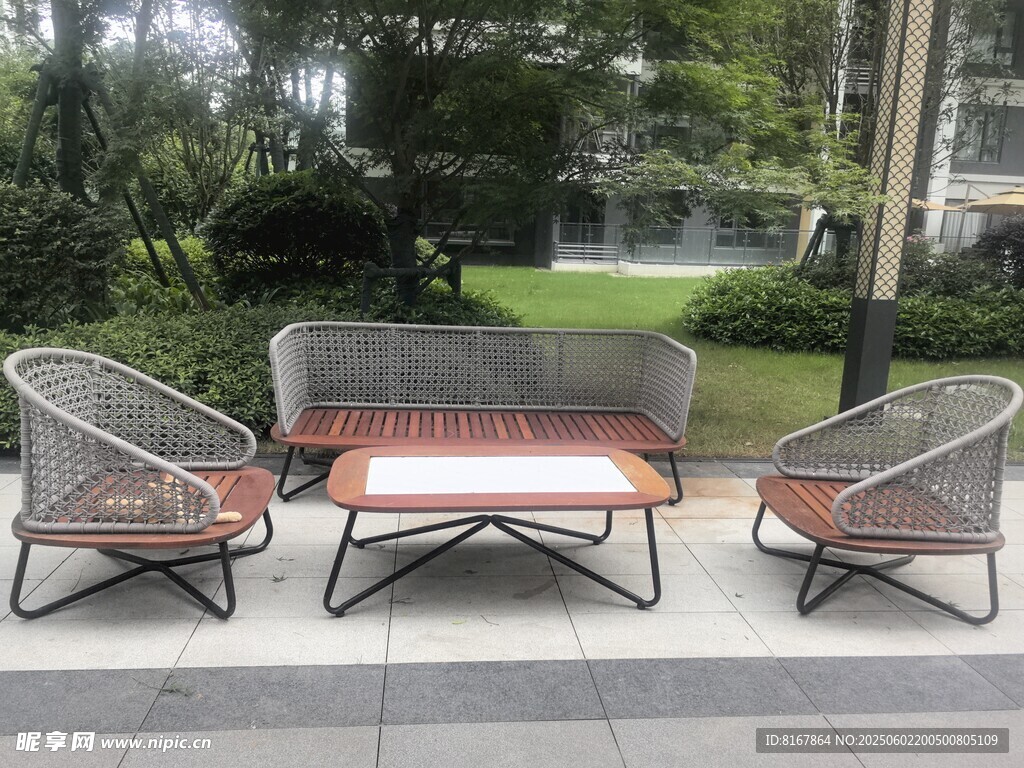 戶外休閑藤編家具組合