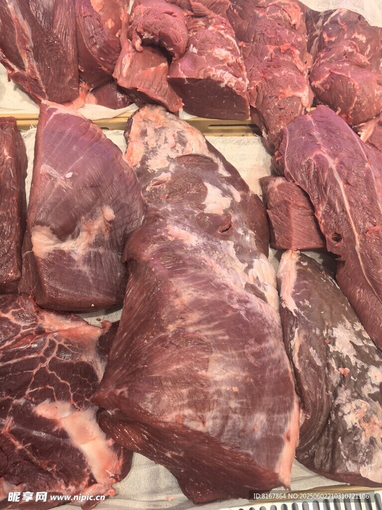 新鮮牛肉陳列展示