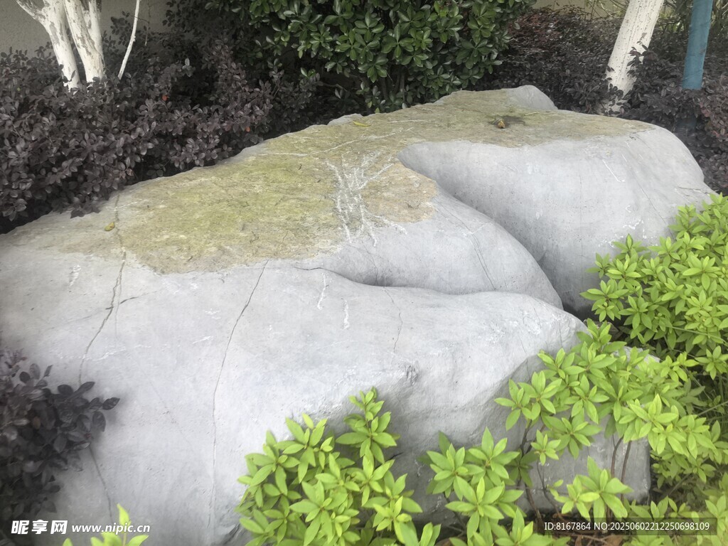 園林景觀中的石與綠植