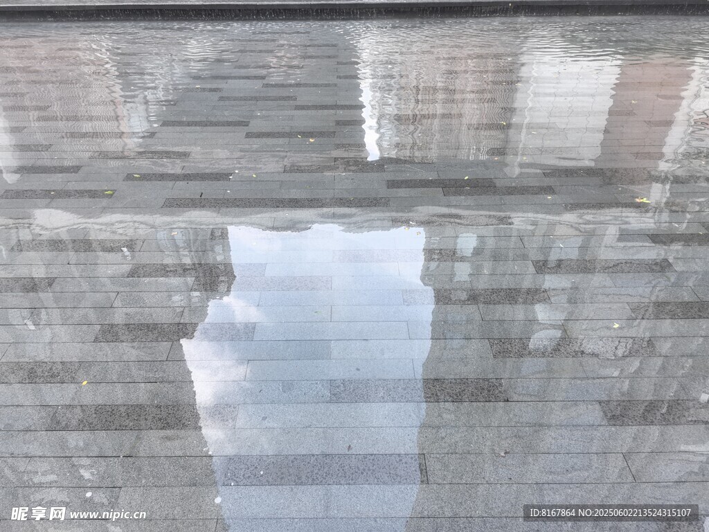 城市建筑倒影景觀