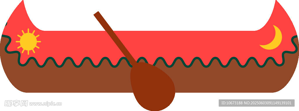 傳統(tǒng)風(fēng)格裝飾獨(dú)木舟