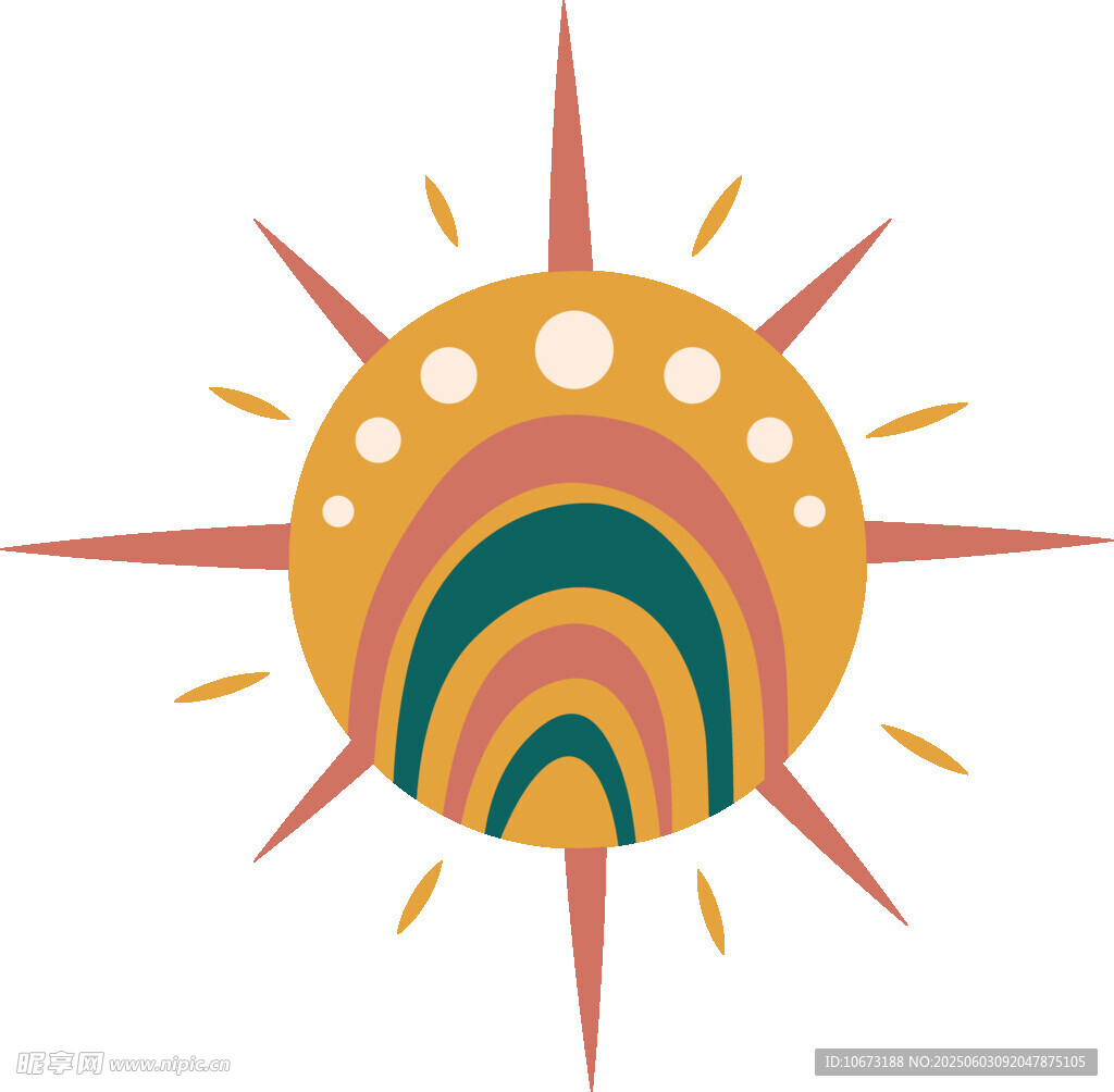 多彩太陽圖標(biāo)