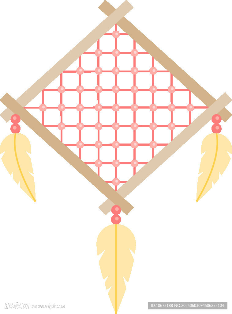 中式傳統(tǒng)菱形風(fēng)鈴裝飾