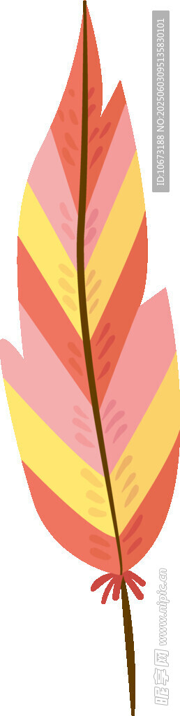 雙色條紋花朵插畫