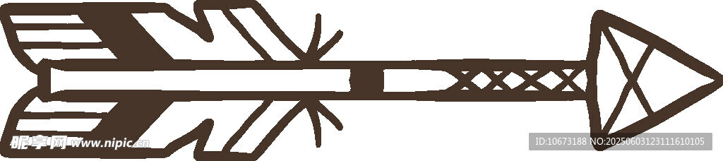 復古箭頭圖案設計元素