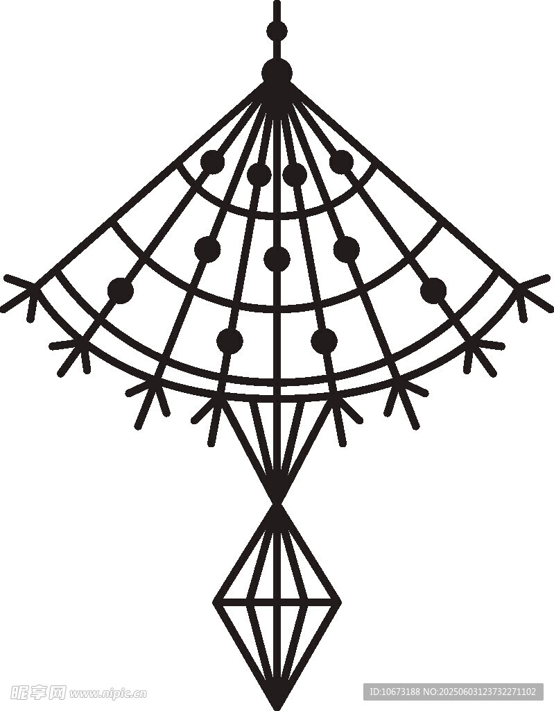 簡(jiǎn)約幾何風(fēng)格風(fēng)鈴圖案