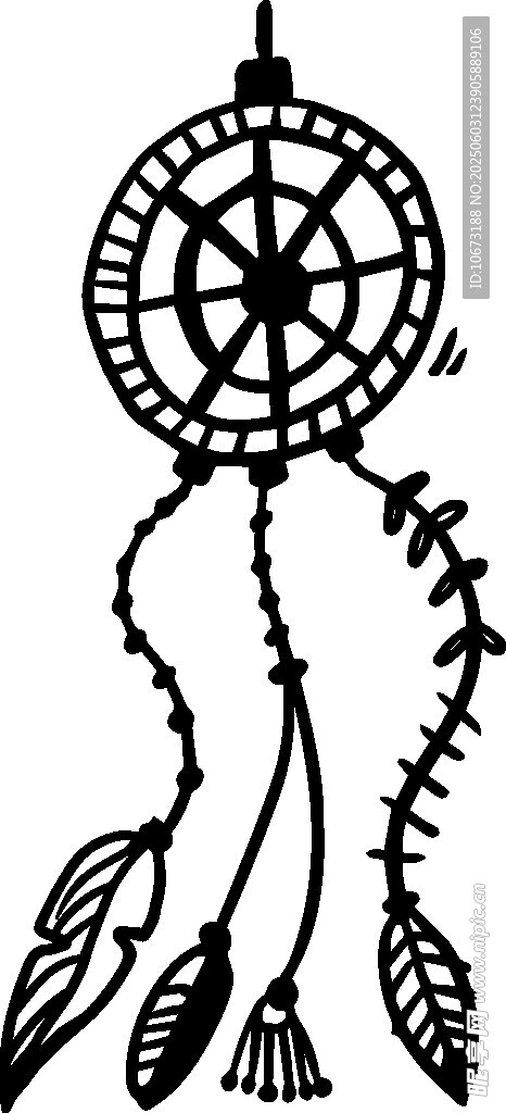 簡約捕夢網(wǎng)圖案設(shè)計