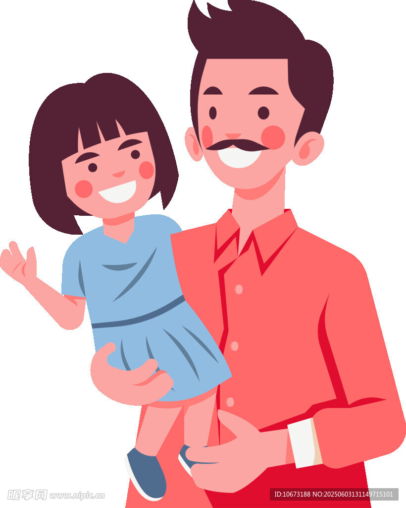 父親抱女兒溫馨瞬間