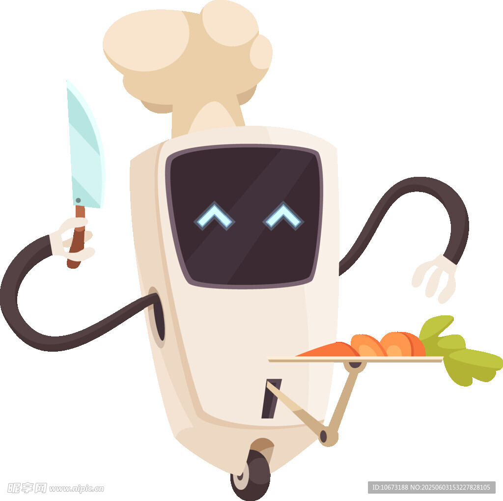 機器人廚師準備食材