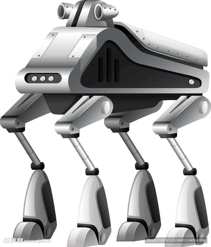 科幻風格四足機器人