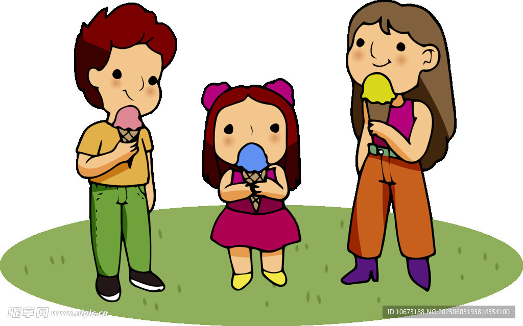 孩子們開心享用美味冰淇淋