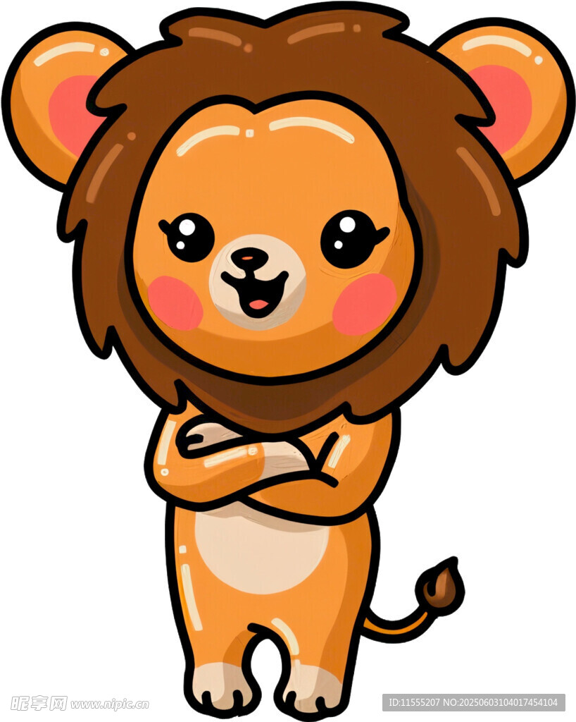 可愛卡通小獅子形象