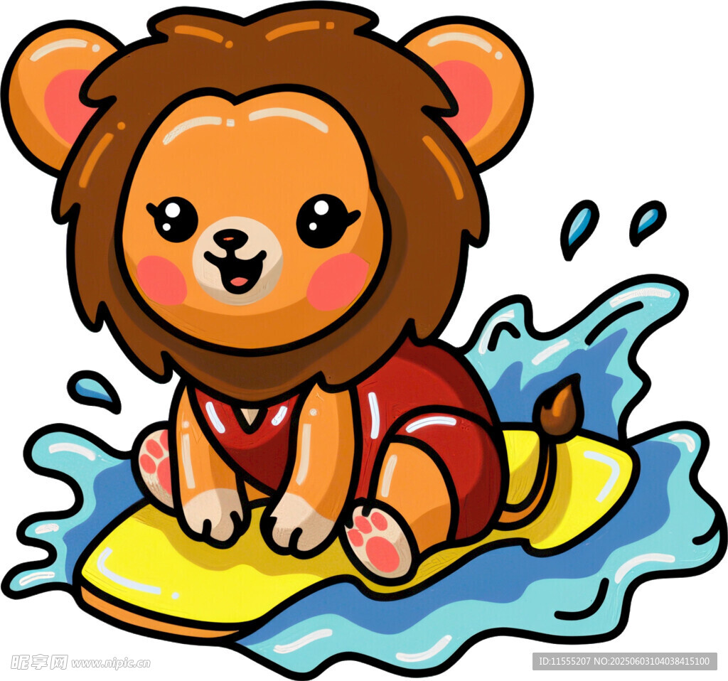 沖浪的小獅子