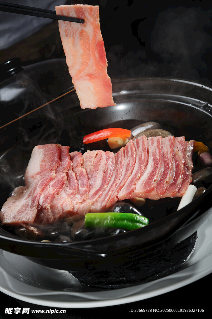 韓式烤肉美味食材展示