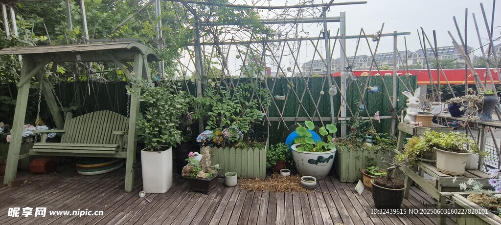 戶外木質休閑庭院景觀