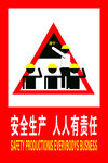 安全生產責任警示標志