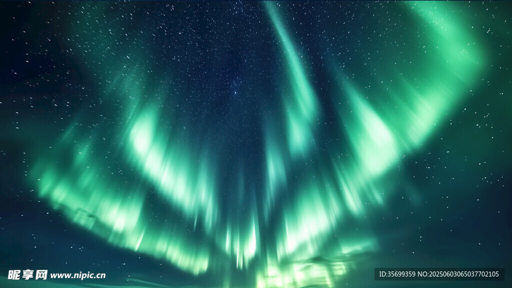 極光夜空背景