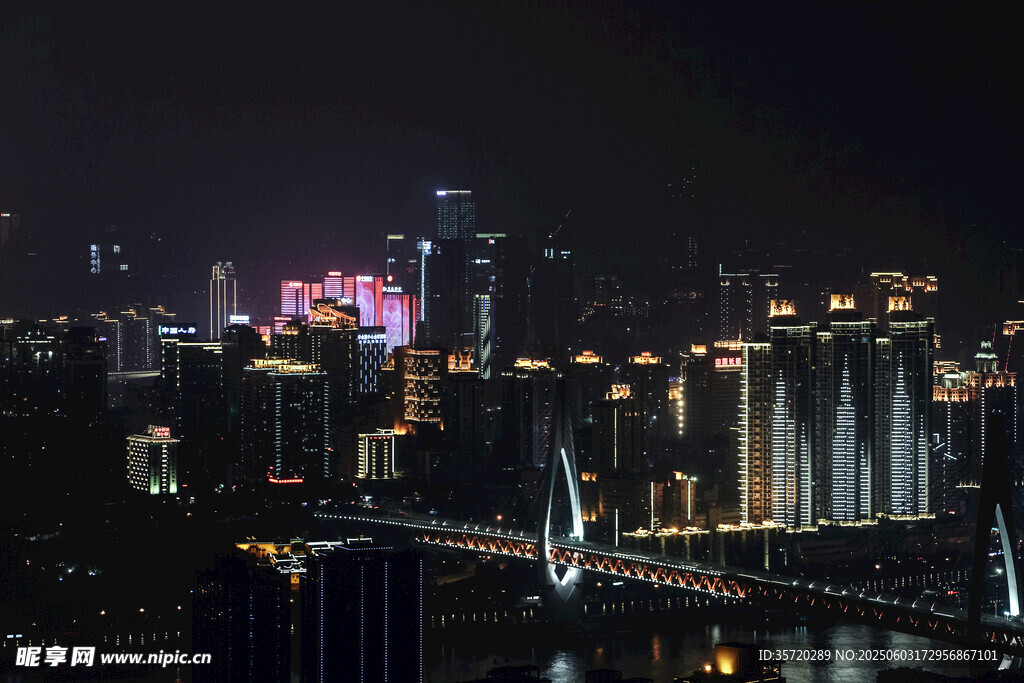 重慶璀璨夜景城市風光