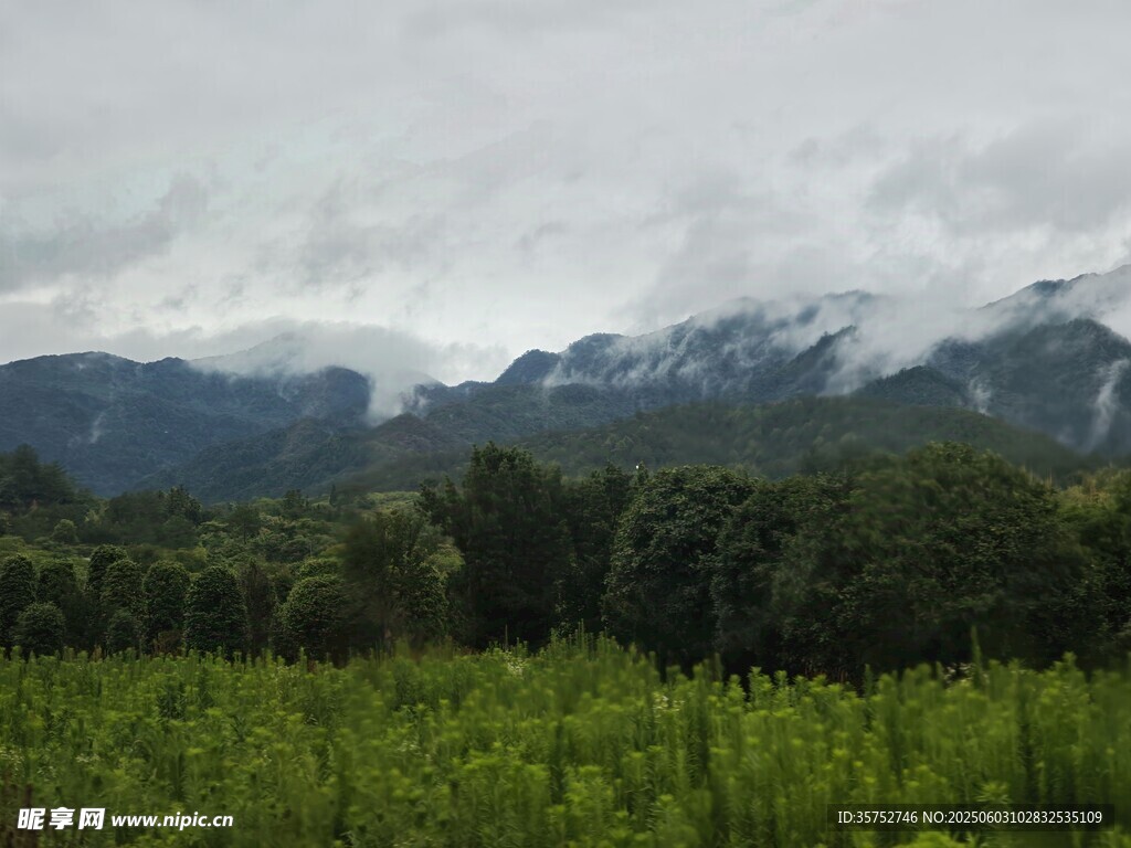 云對山